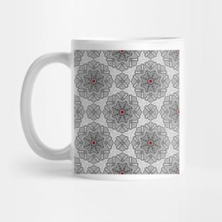 Old Red Church Door Kaleidoscope 34 Mug